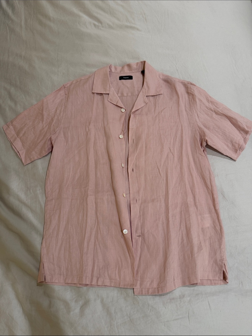Theory Linen Shirt - Coral